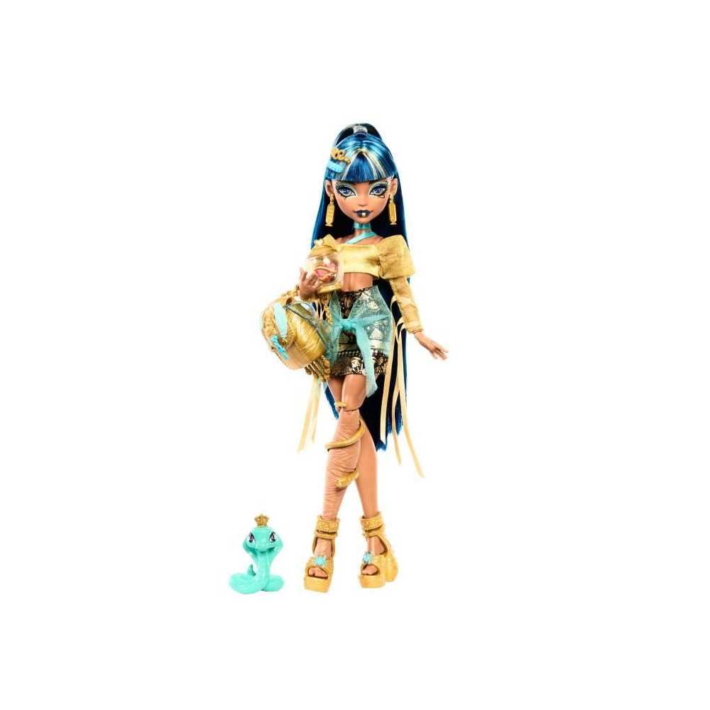 Monster High-Cleo de Nile-Poupée avec animal et accessoires HXH74