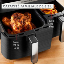 MOULINEX Dual Easy Fry & Grill Friteuse sans huile et gril, Capacité