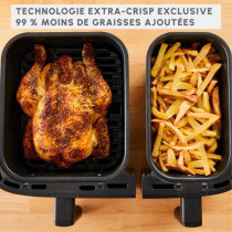 MOULINEX Dual Easy Fry & Grill Friteuse sans huile et gril, Capacité