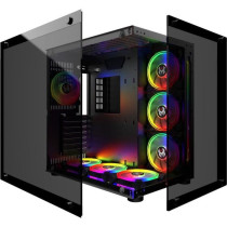 MRED - PC Gamer ATX - Black RGB Crystal Sea