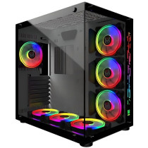 MRED - PC Gamer ATX - White RGB Crystal Sea