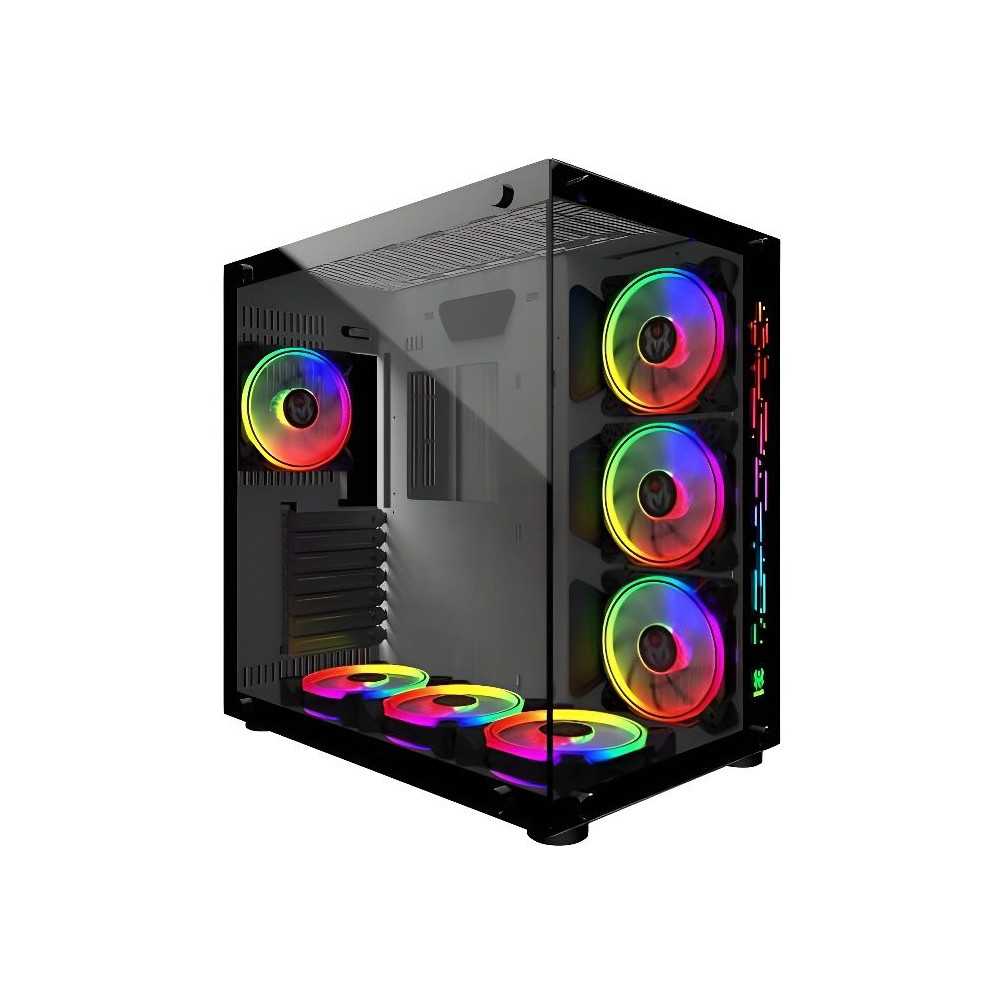 MRED - PC Gamer ATX - White RGB Crystal Sea