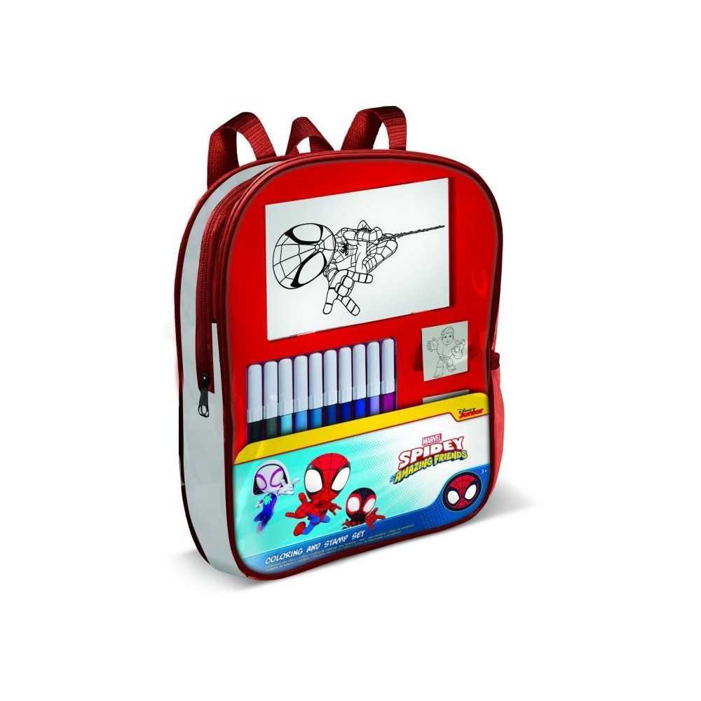 Filled backpack - MULTIPRINT - 24135 - 4 Spidey and Friends stamps