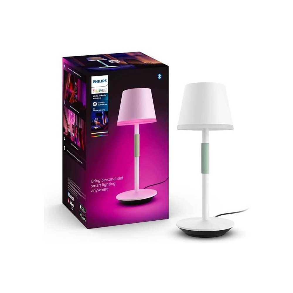 Philips White and Color Ambiance, Hue Belle portable table lamp, Bluet