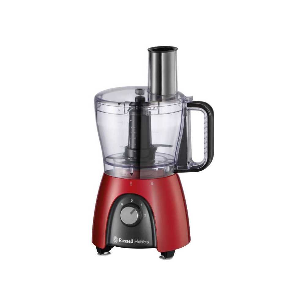 Food processor - RUSSEL HOBBS - Desire Red - 600 W - 2 speeds + pulse