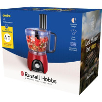 Food processor - RUSSEL HOBBS - Desire Red - 600 W - 2 speeds + pulse