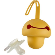 Pacifier holder - THERMOBABY - Silicone - Honey Yellow - Soft and BPA