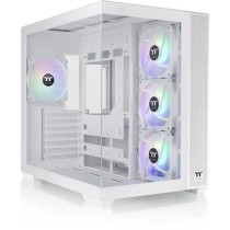 Boîtier PC - THERMALTAKE - View 380 TG ARGB Snow - Moyen tour - ATX -