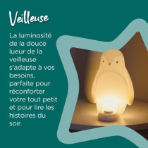 THE GRO COMPANY Grobrite - Nomadic 2-in-1 Penguin Night Light