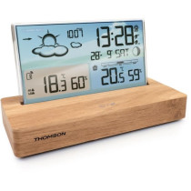 Weather station alarm clock - THOMSON - Light wood - Temperature displ