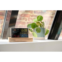 Weather station alarm clock - THOMSON - Dark wood - Temperature displa