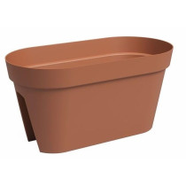 Balcony Planter - Plastic - Terracotta - Rectangular - L60 x D30 x H30