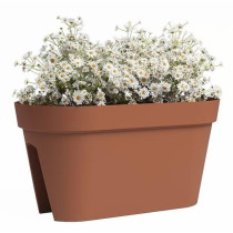 Balcony Planter - Plastic - Terracotta - Rectangular - L60 x D30 x H30