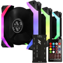 ABKONCORE Spider Spectrum Sync (Pack of 3) - 120mm A-RGB fan for box