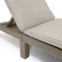 Keter Chair Long With Daytona Cappuccino 441308 cushion