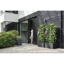 Elho Vivo Next Square 40 Flower box - Black - Ø 39 x H 38 cm - indoor