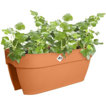 Flower pot - ELHO - Vibia Campana Flower Bridge 60 - Brown - L 26 x B