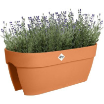 Flower pot - ELHO - Vibia Campana Flower Bridge 60 - Brown - L 26 x B