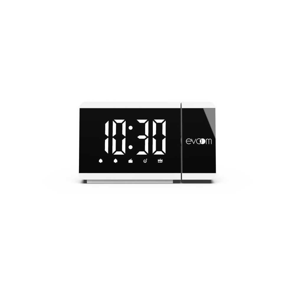 Projector alarm clock - EVOOM - EV304588 - White - FM radio - 2 alarms