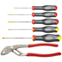 Box of 5 Facom screwdriver - AT5.170PB (delivered with 3 tvis a slit +