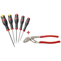 Box of 5 Facom screwdriver - AT5.170PB (delivered with 3 tvis a slit +