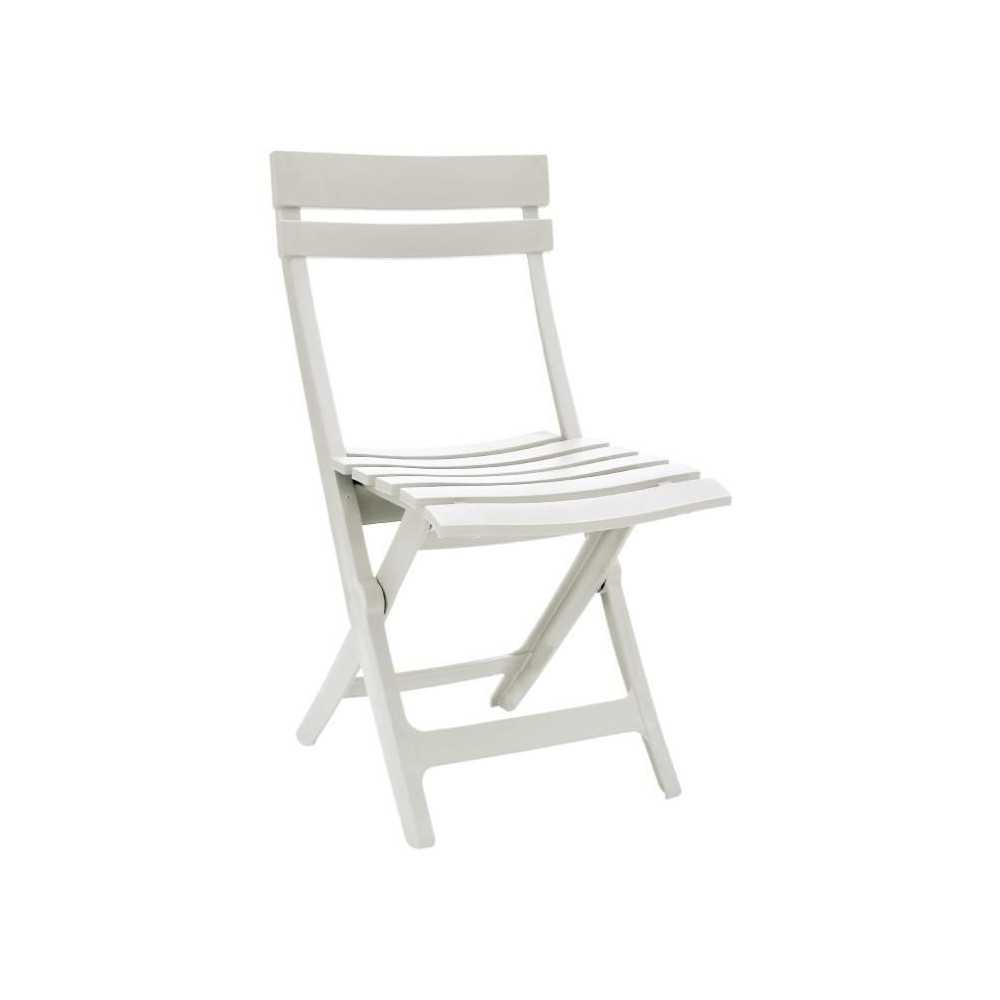 WHITE FOLDING MIAMI CHAIR