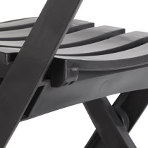 Grosfillex Miami folding chair - Anthracite