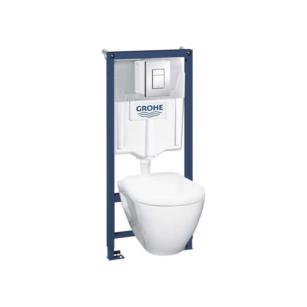 GROHE - Pack Bati WC Solido Compact 39186000 - WC 6-9 l 1,13m