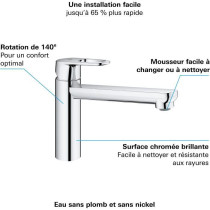 GROHE FAUXT STORT FLOW Kitchen Sink, Monocomina mixer with economical