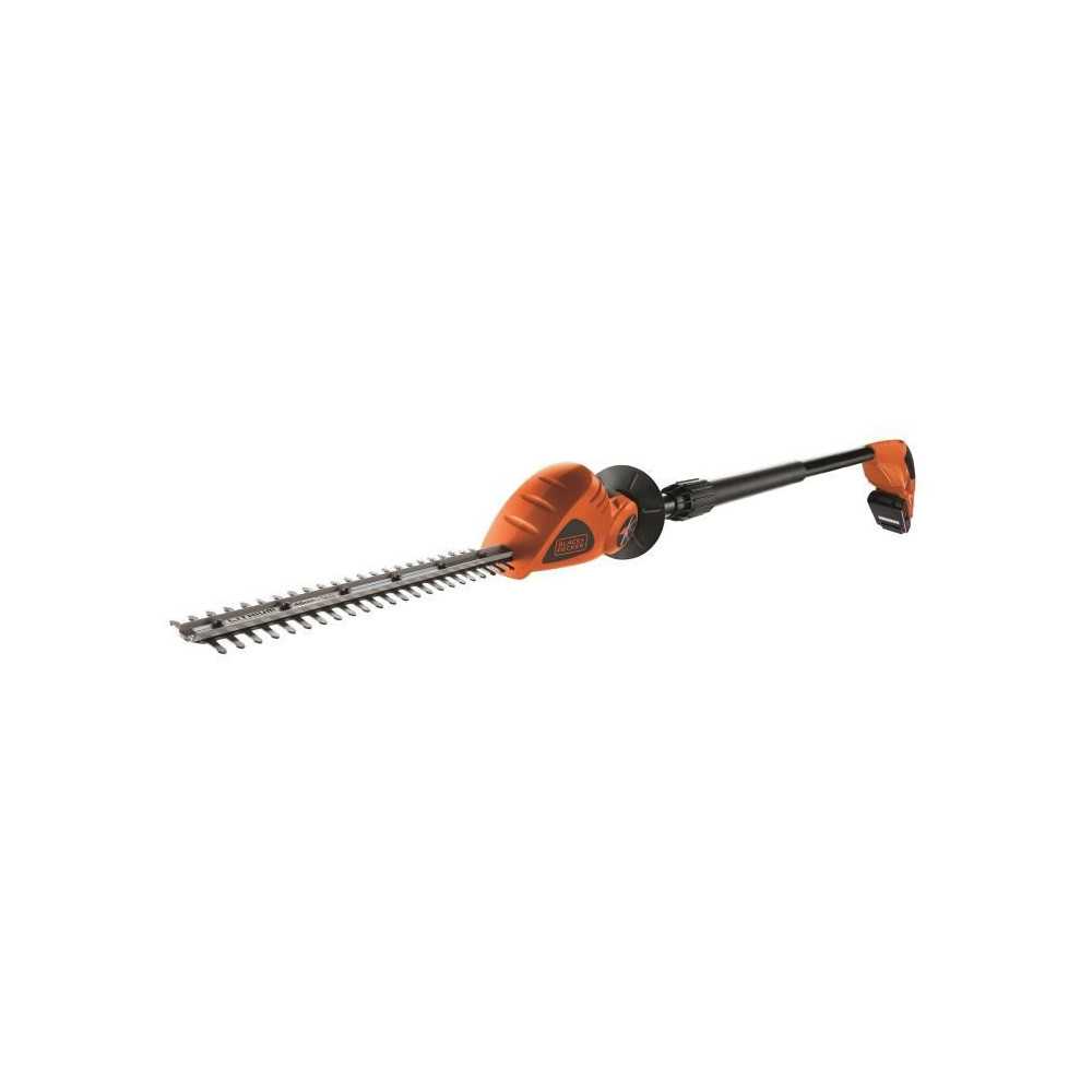 Black+Decker Long-range hedge 43 cm 18v 2 Ah GTC1843L20-QW-Shaped blad