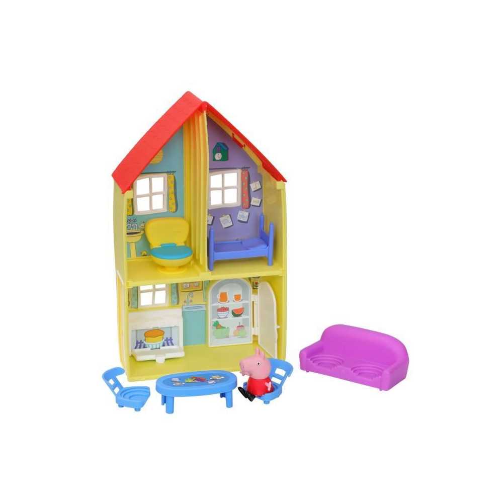 Peppa Pig Peppa's Family Home, Preschool Toy, Includes Figure and 6 Ac