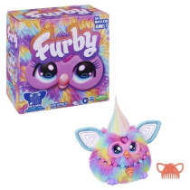 Furby Tie Dye, 15 accessories, interactive plush toy for girls and boy