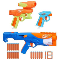 NERF N Series Gear Up Blaster 3-Pack, Dart Blaster, 18 Nerf N1 Darts C