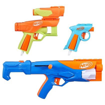 NERF N Series Gear Up Blaster 3-Pack, Dart Blaster, 18 Nerf N1 Darts C