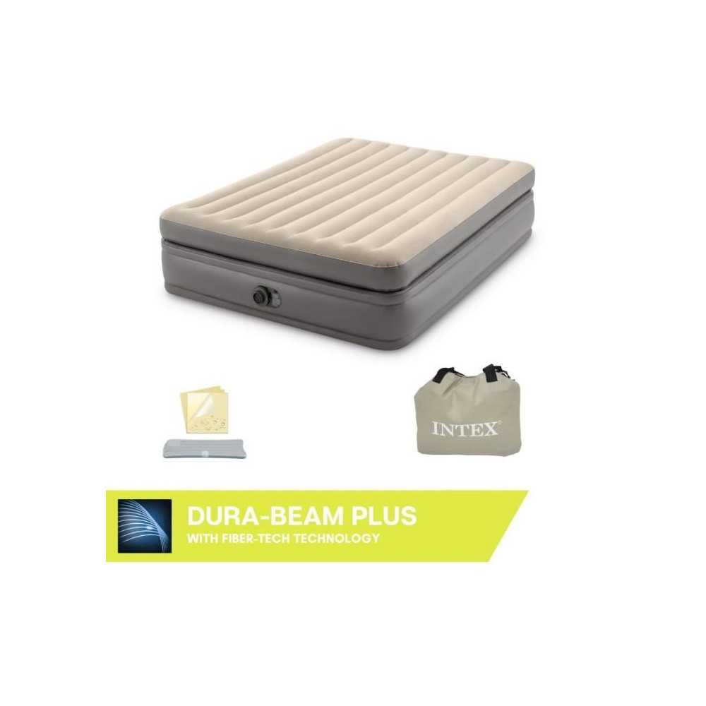 Inflatable mattress - INTEX - Prime Comfort - 2 people - 152 x 203 x 5