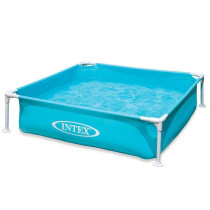 Intex - 57173NP - Turquoise square acid -tight metal pool