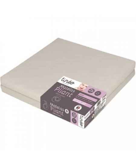 Tinéo Matelas Pliant 2 parties 60 x 120 x 4 cm