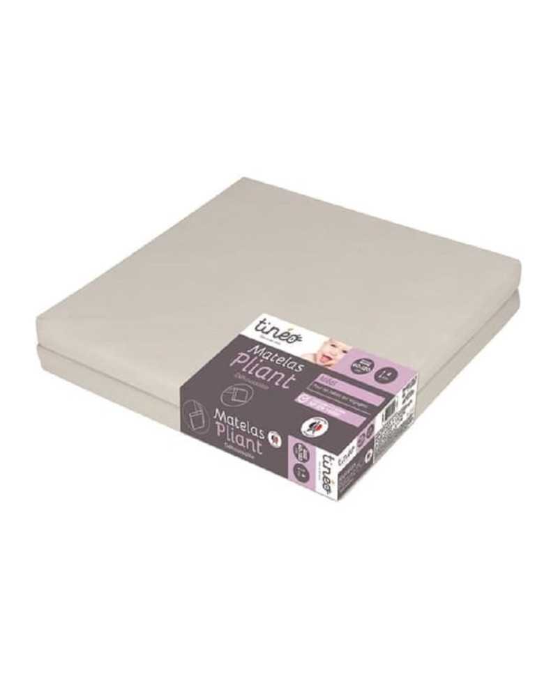 Tinéo Matelas Pliant 2 parties 60 x 120 x 4 cm