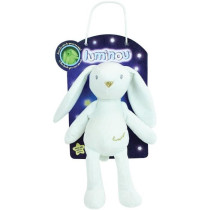 JEMINI Luminou White rabbit Natural luminous soft toy works without ba