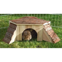 KERBL Nature House with ramp for rodents - 37x37x16cm