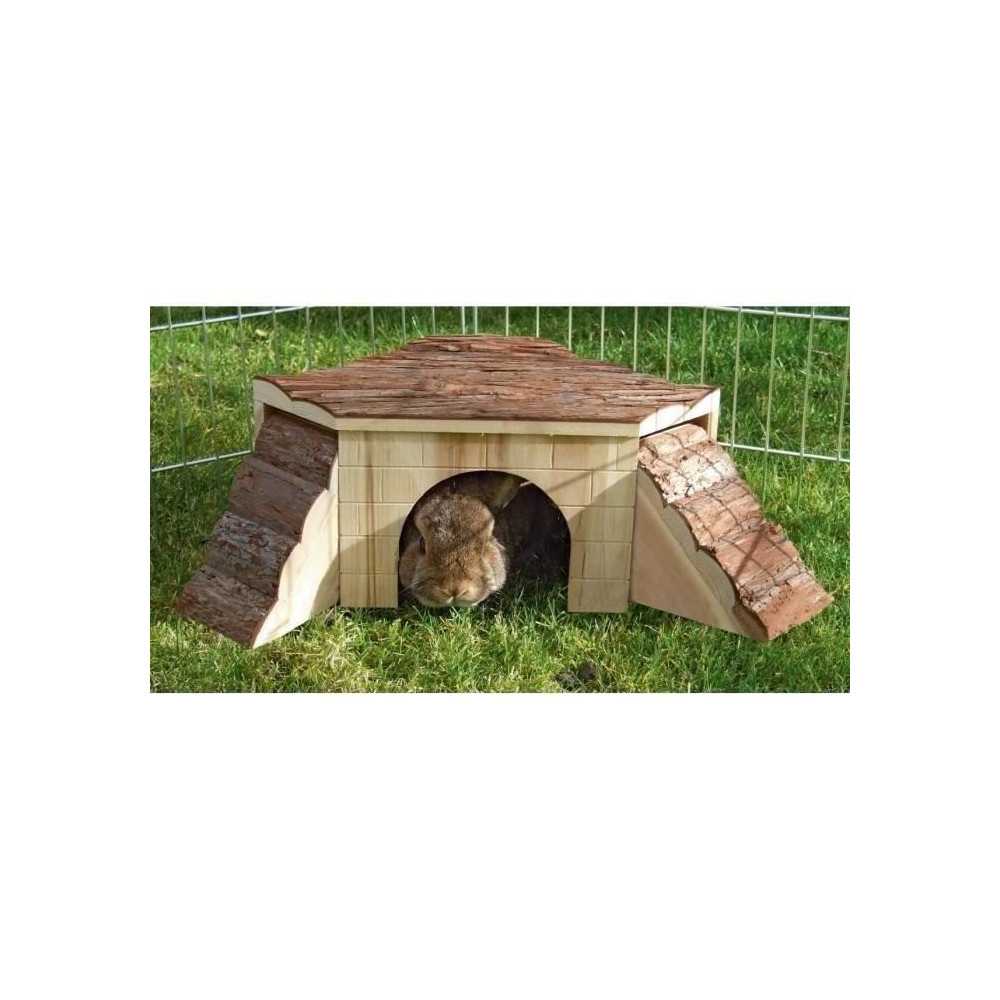 KERBL Nature House with ramp for rodents - 37x37x16cm