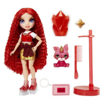 Rainbow High Fashion Doll with Slime Kit and Pet - Ruby (Red) - 11" Gl