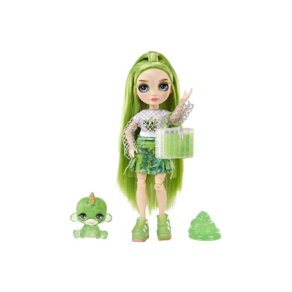 Rainbow High Fashion Doll with Slime Kit and Pet - Jade (Green) - 28cm