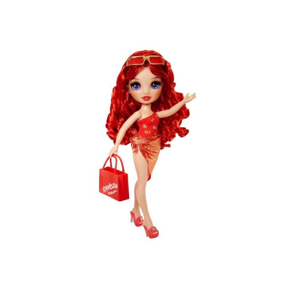 Rainbow High Swim & Style - 27 cm articulated fashion doll - Ruby (red