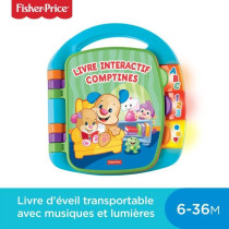 FISHER-PRICE - Interactive Book Nursery Rhymes Puppy - 6 months and +