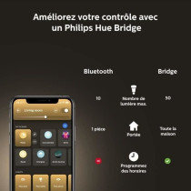 Philips Hue White Ambiance, E27 connected LED bulb, 60W equivalent, 80