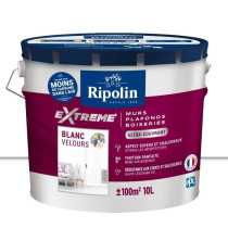 Extreme paint for walls and ceilings - Velvet white - RIPOLIN - 10 L