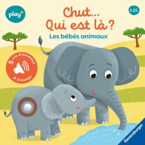 Ravensburger play+, Shh...who's there? Baby animals, Book, Early child