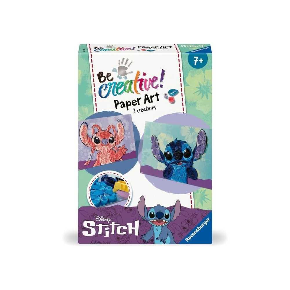 Be Creative Quilling Stitch, 2 creations Paintings, Colored paper, Age