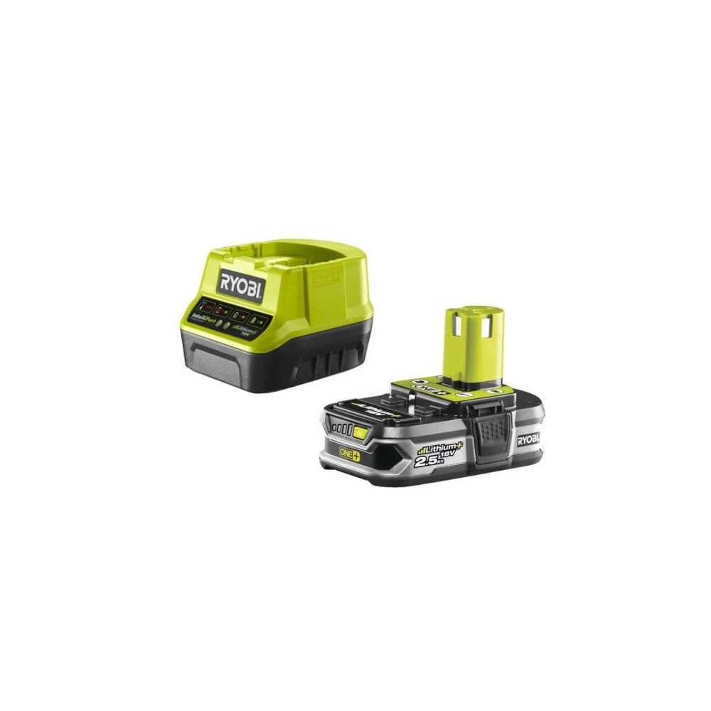 RYOBI - 1 batterie lithium+ 18V ONE+ 2,5 Ah et 1 chargeur rapide 2,0 A